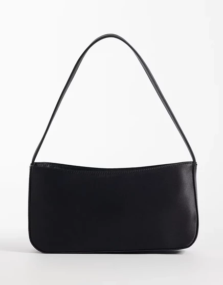 Женская сумка Accessorize из сатина на плечо, черная
