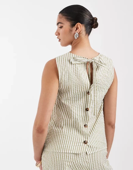 Топ для беременных Asos Maternity Seersucker, в полоску