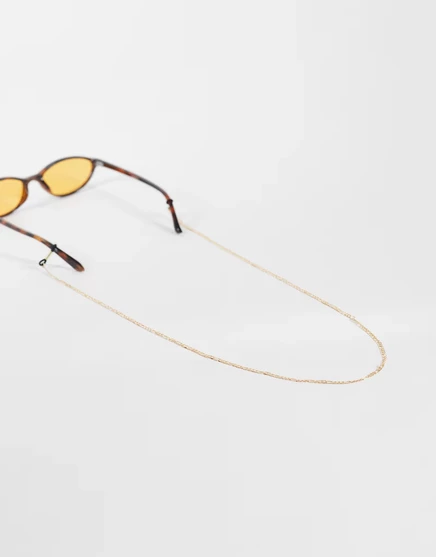 Мужская цепочка для очков ASOS Design Figaro, золотая