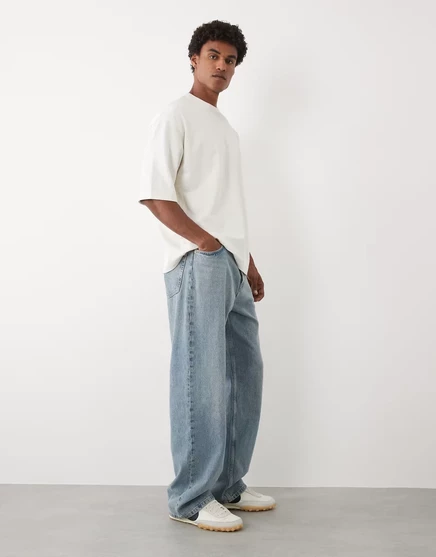 Мужская футболка ASOS Design breatheMAX оверсайз, кокосовая