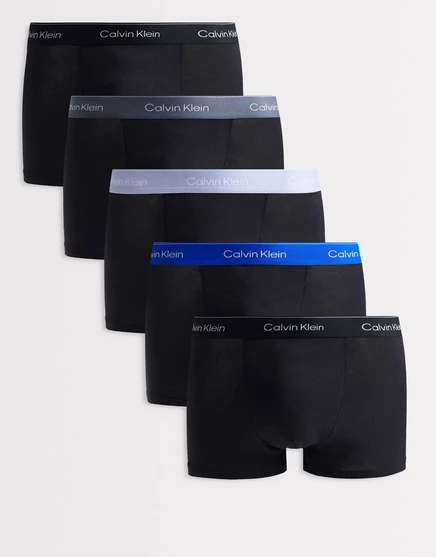 Мужские боксеры Calvin Klein Icon, 5 шт., черные/сине-серые