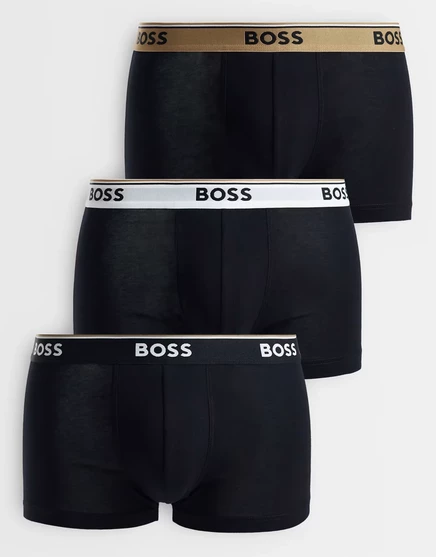 Трусы-боксеры BOSS Bodywear Revive из 3-х комплектов в разноцветном черном цвете