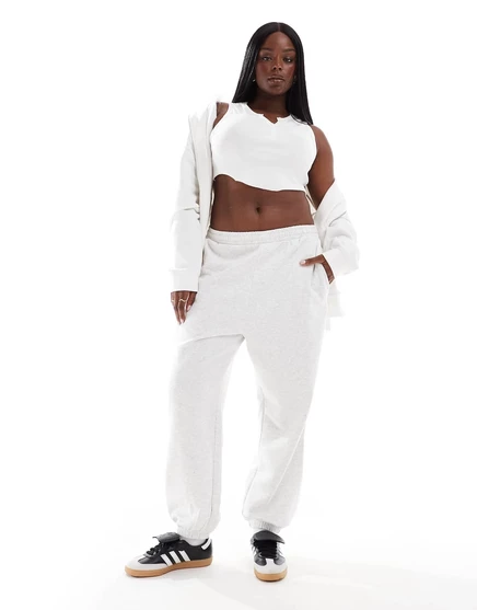 Женские спортивные брюки ASOS Curve, светло-серые