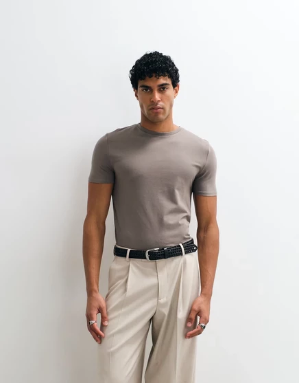 Мужская футболка ASOS Design Muscle fit, антрацитовая