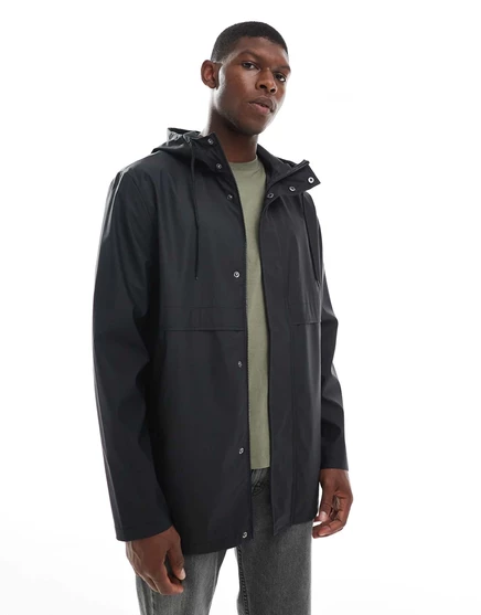 Непромокаемая куртка ASOS DESIGN черного цвета, устойчивая к воздействию душа black