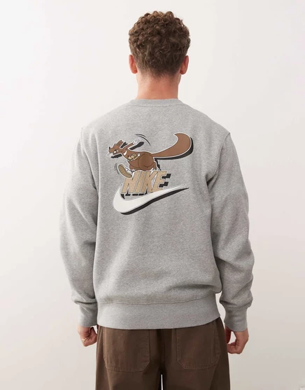 Университетская толстовка Nike Club из серого вереска gray