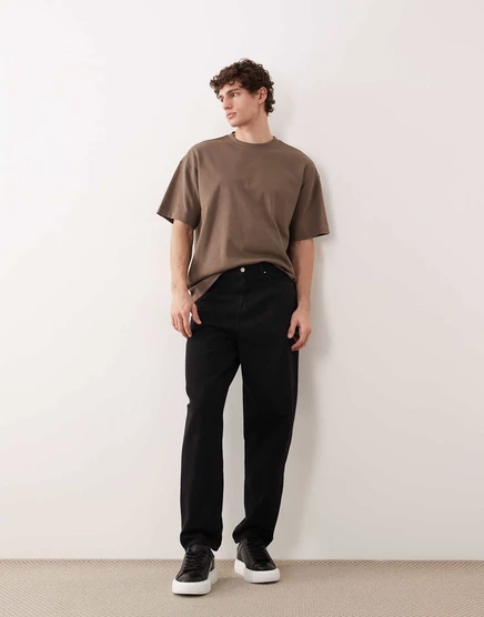 Мужские зауженные джинсы ASOS COLLECTIVE AC-B-251, черные