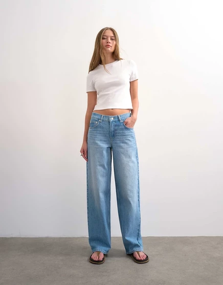 Мешковатые джинсы с низкой посадкой от Topshop Cinch цвета отбеливатель bleach