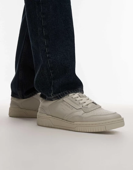 Кроссовки AllSaints regan с низким берцем  chalk white