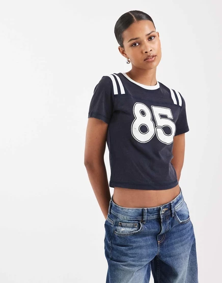 Облегающая футболка Tommy Jeans темно-синего цвета dark night navy