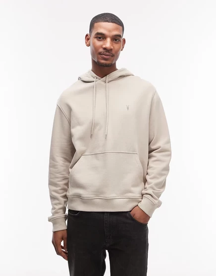 Мужское худи AllSaints Asher с логотипом, песочный