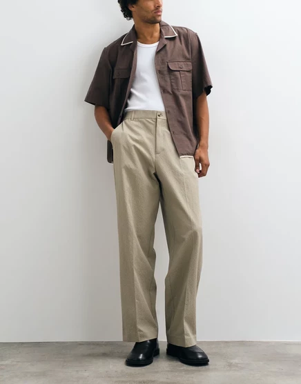 Мужские брюки ASOS Design широкие, светло-хаки