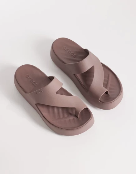 Женские сандалии Crocs Getaway на платформе, трюфель