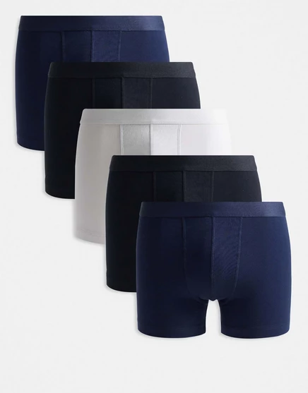 Мужские боксер-брифы ASOS Design 5 шт., мульти