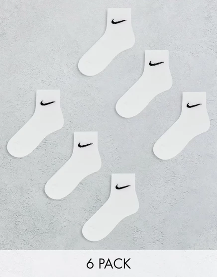 Мужские носки Nike Training Everyday 6 пар, белые