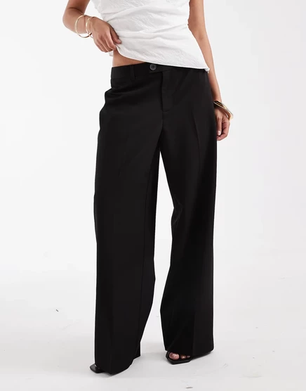 Женские брюки Vero Moda Petite прямого кроя, черные