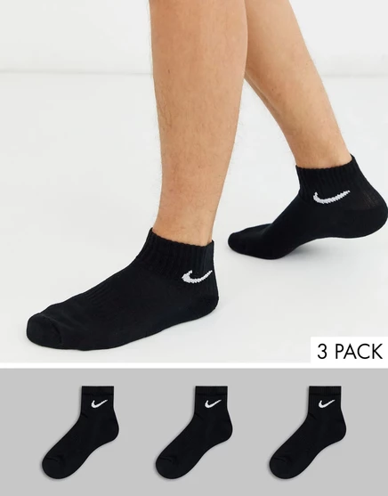 Мужские носки Nike Everyday Cushioned 3 пары, черные