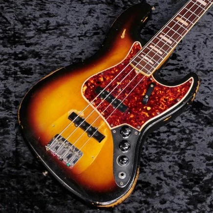 Электробас Fender Jazz Bass 1966, б/у, санберст