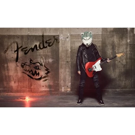 Электрогитара Fender Jean-Ken Johnny Jaguar, красная
