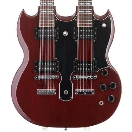 Б/у двугрифовая гитара Gibson EDS-1275, вишнёвая