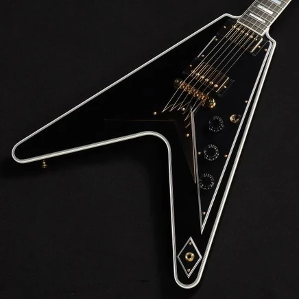 Электрогитара Gibson Custom Flying V Custom, черная