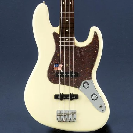 Электробас Fender American Vintage 62 Jazz Bass, б/у, белый