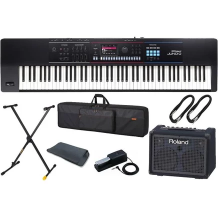 Синтезатор Roland JUNO-D8, усилитель, чехол и стойка
