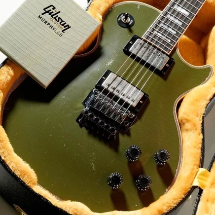 Электрогитара Gibson Les Paul Axcess Custom Floyd Rose, оливковая