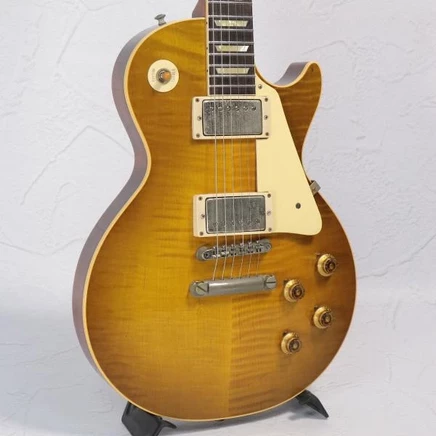 Электрогитара Gibson LP 1959, зелёно-лимонная