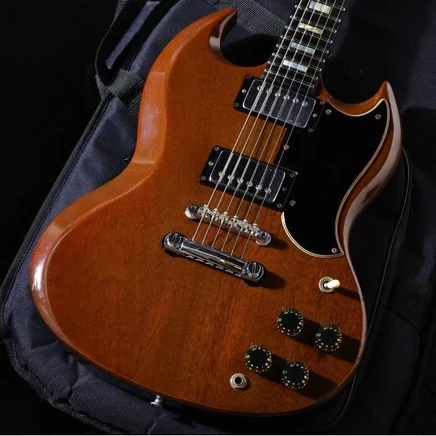 Винтажная электрогитара Gibson SG Standard 1973, вишнёвая