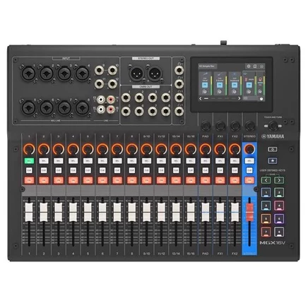 Цифровой микшерный пульт Yamaha MGX16V B, черный