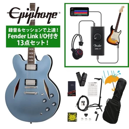 Электрогитара Epiphone DG-335, комплект, голубая