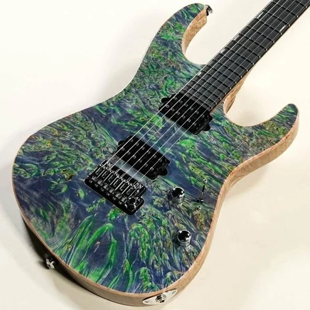 Гитара Suhr Custom Modern Carve Top, сине-зеленая