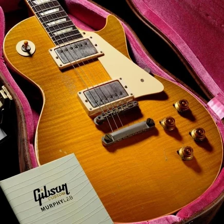 Электрогитара Gibson Custom Les Paul 1959, лимонная