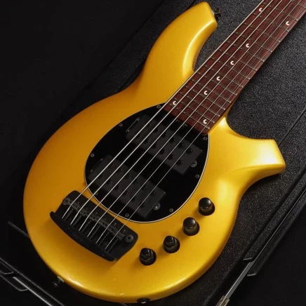 Бас-гитара Music Man Bongo 6 HH, б/у, золотой
