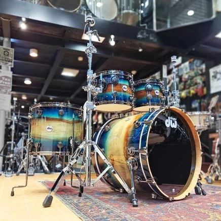 Ударная установка DW SonicPly, 4-комплектная, синяя