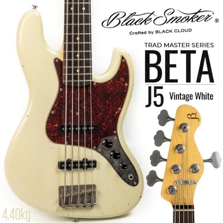 Электробас Black Smoker Trad Master BETA-J5, белый