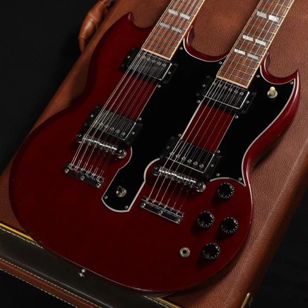 Двухгрифовая гитара Gibson EDS-1275, вишневая, б/у