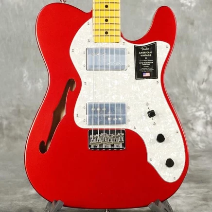 Электрогитара Fender Telecaster Thinline 1972, красная