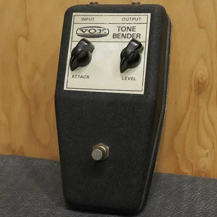 Педаль Vox V828 Tone Bender, черная/серебристая