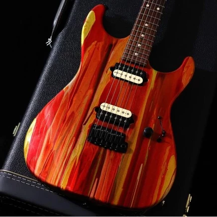Электрогитара Suhr Custom Standard Molten Lava Drip, б/у