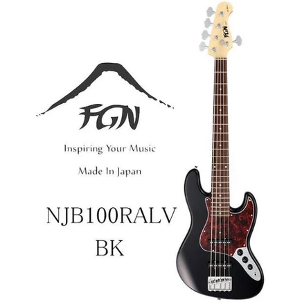 Пятиструнный бас FUJIGEN NJB100RALV, черный