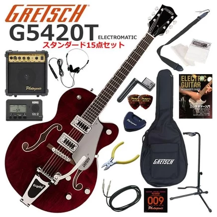 Электрогитара Gretsch G5420T/WLS, набор 15 предметов