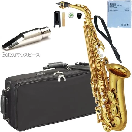 Альт-саксофон Yamaha YAS-62, золотой, с мундштуком Gottsu