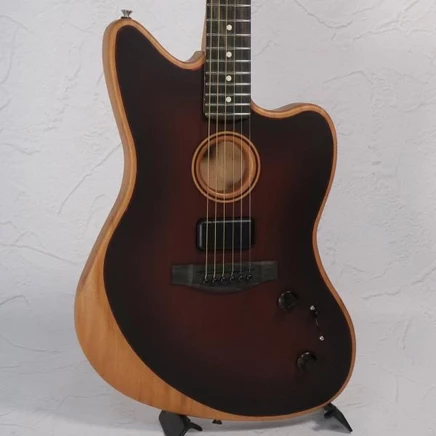 Гитара Fender Acoustasonic Jazzmaster, бурбон санбёрст