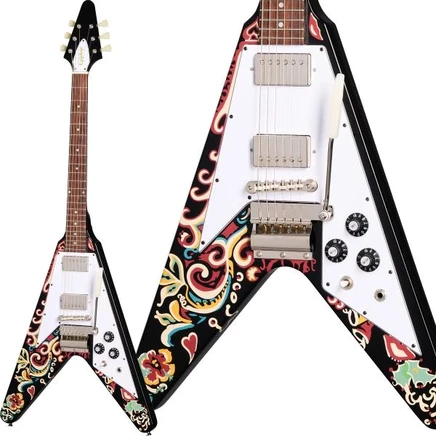 Электрогитара Epiphone Love Drops Flying V, эбеновая