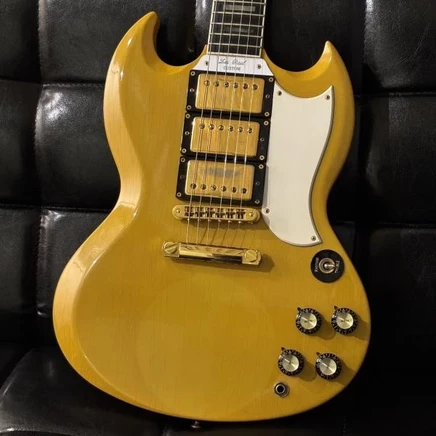 Б/у электрогитара Gibson 1991 SG Custom, жёлтая