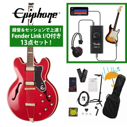 Электрогитара Epiphone Masterbilt Sheraton, красная