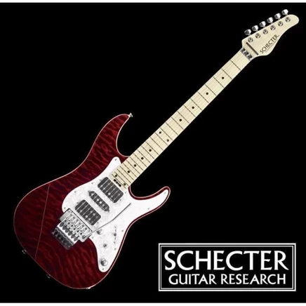 Электрогитара Schecter SD-2-24-AL, клен, красная
