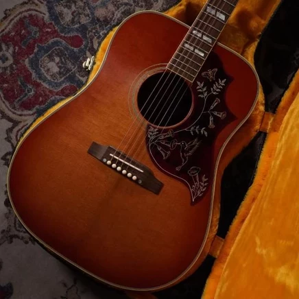 Акустическая гитара Gibson Hummingbird 1960, красная